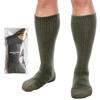 IMPACT LOCK FORCE Tactical Pile Merino Washi and Pile Hybrid Round OD Green Socks, Anti-Mold, Wool, Paper, Construction, Men's Toe,