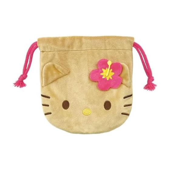 Плюшевый мешок Sanrio на завязке Hello Kitty/Загар