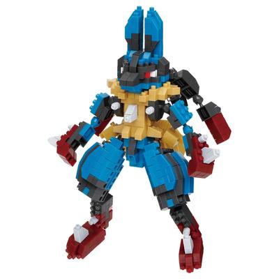 Kawada Nanoblock Pokémon Mega Lucario RS NBPMR11, 4.5 X 14 X 18 Cm, Ages 12 and Up, Interior Decoration, Hobby