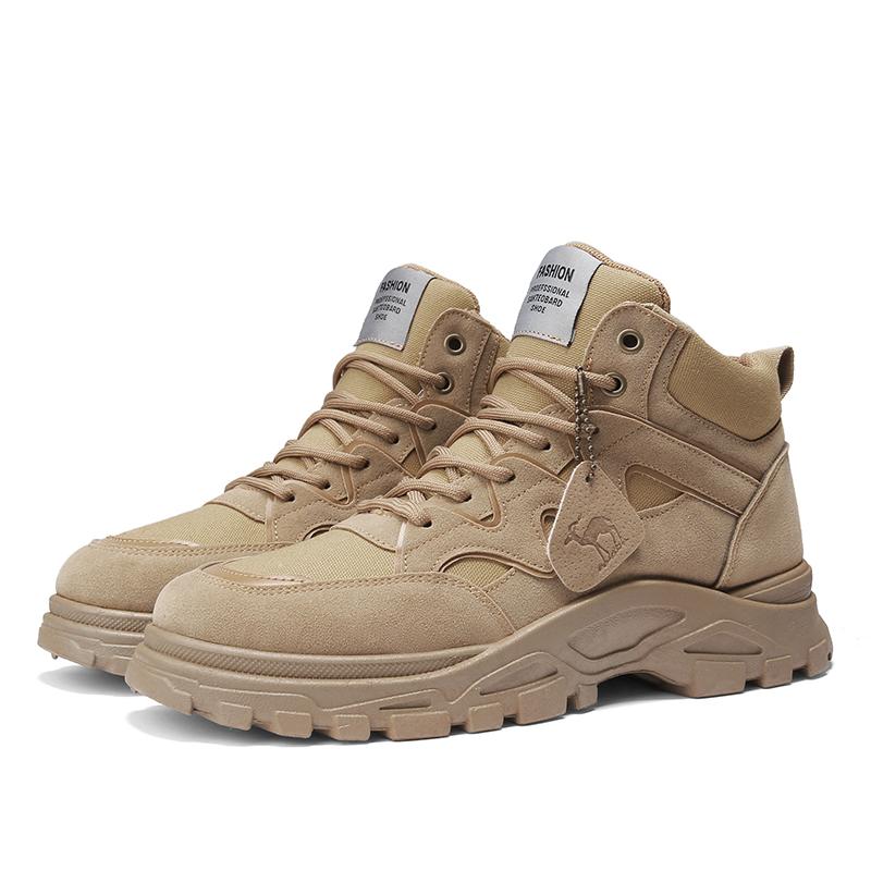 

Ретро мужские ботинки удобные нескользящие ботинки челси на толстой подошве осень-зима модные ботинки с большим носком ботильоны мужские 39 верблюд