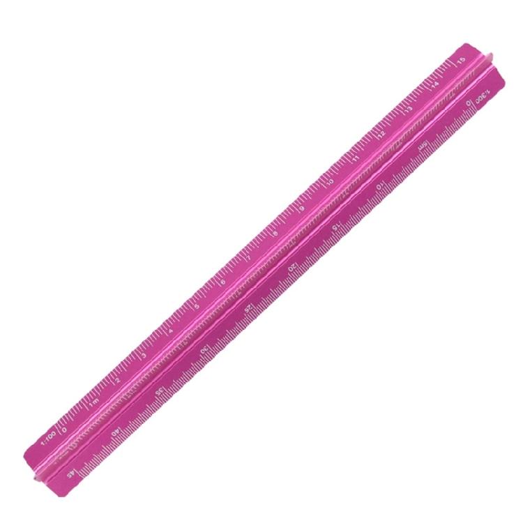 

Architect Aluminum Triangular Ruler With Fade Resistant Engraved Etching For Accurate Technical Measurements