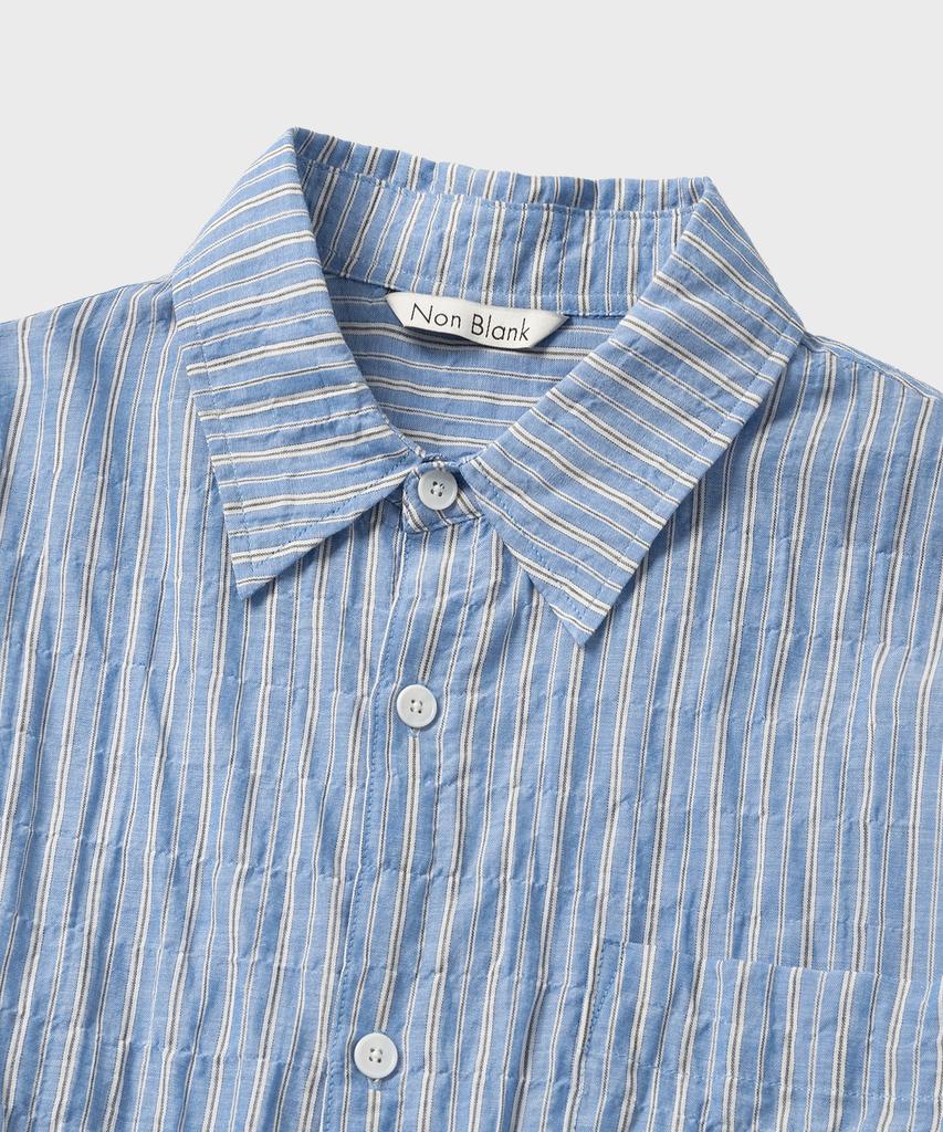 NONBLANK Striped Ls Shirt_Blue