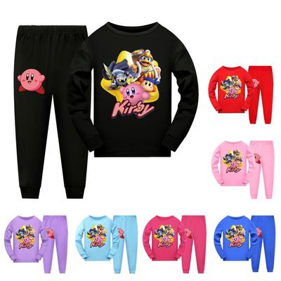Jaro Podzim Anime Potisk Móda Teplý Spodek Pohodlný Chlapci Dívky Dlouhý Rukáv Dlouhé Kalhoty Elastický Pás Pyžamový Set