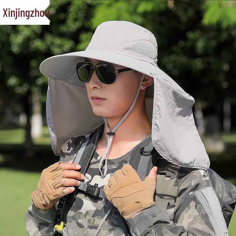 

Unisex UV Protection Fisherman Hat with Face & Neck Flaps