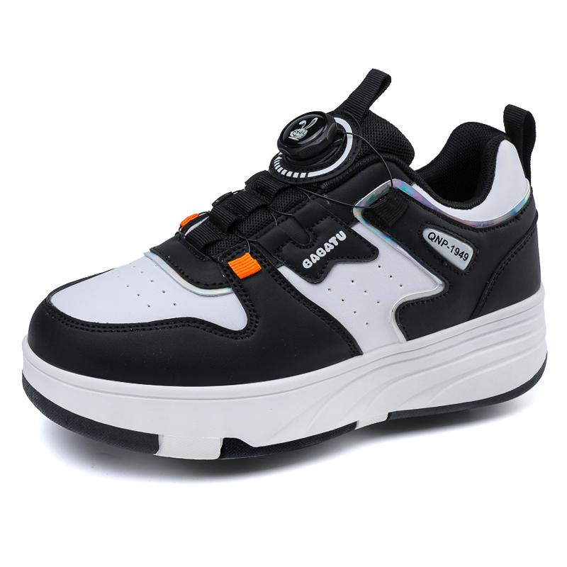 28-42 Boys Roller Skates Shoes Removable Flat Shoes Four Wheels Girls Roller Skates Sneakers for Women Boys Skate Shoes