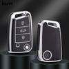 Tpu Car Remote Key Case Cover Shell For Vw Volkswagen Golf 7 Mk7 Tiguan Mk2 For Seat Ateca Leon Fr 2 Ibiza For Skoda Octavia A7
