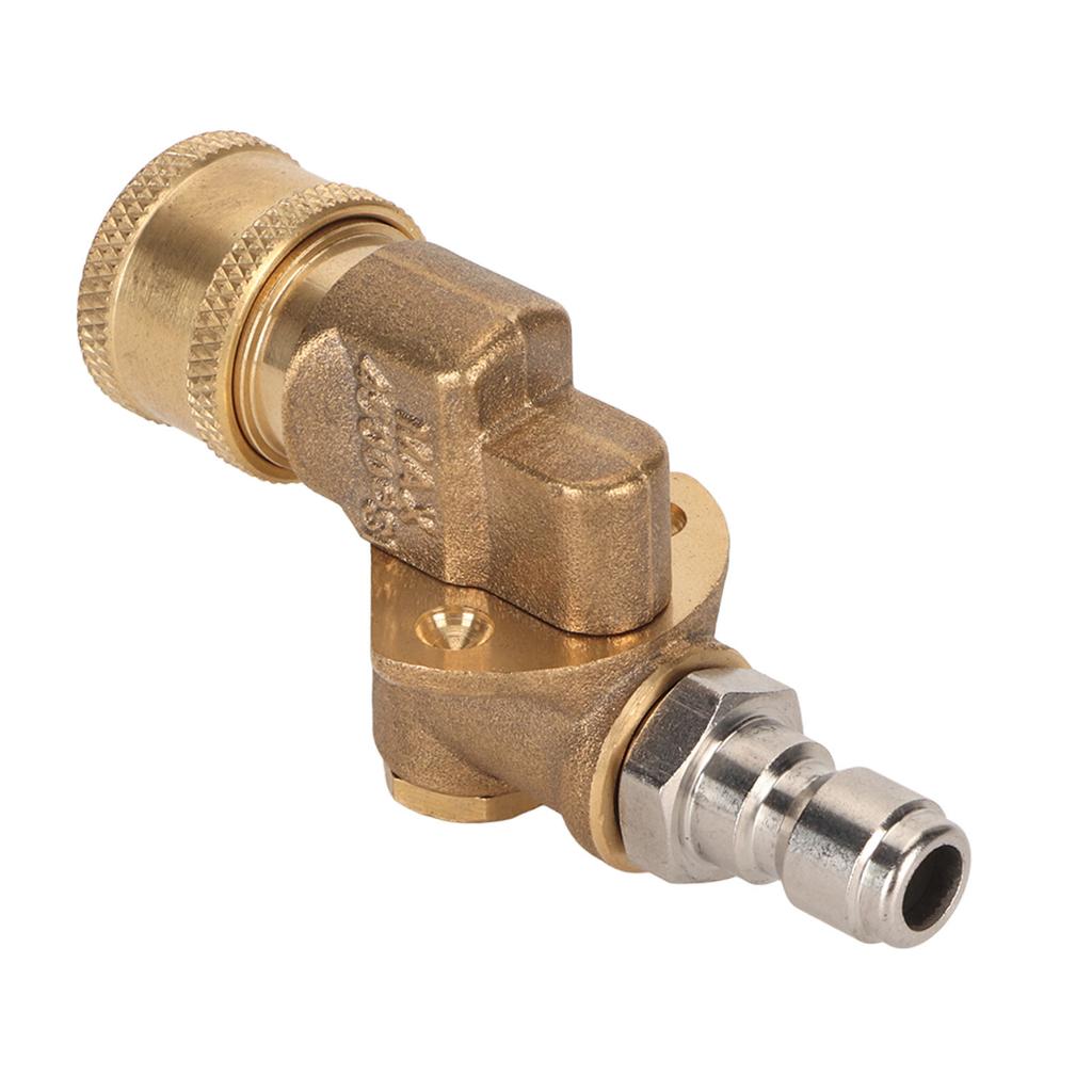Quick Connecting Pivoting Coupler Attachment 1 4in for Pressure Washer Nozzle Adjustable 4500psi Garden Supplies 5 Level