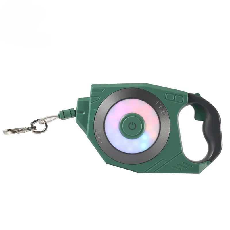 4 m lange, automatisch einziehbare Hundeleine mit LED-Licht und Laserspielzeug, luxuriöse Hundeleine für kleine und mittelgroße Hunde, Gassi-Zubehör für Hunde