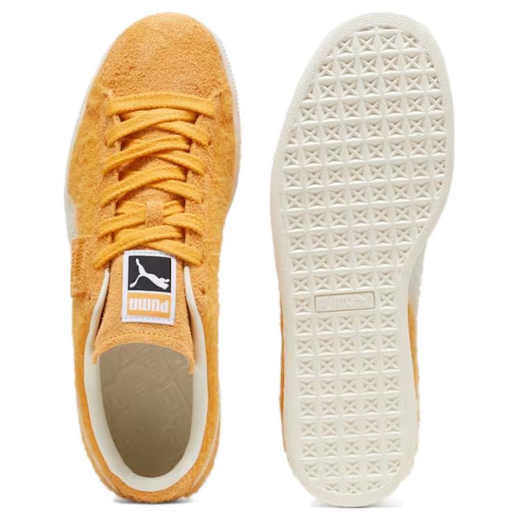 Puma Suede Mohair - Ginger Tea Unisex Sneakers Yellow Frosted-Ivory 398707-01