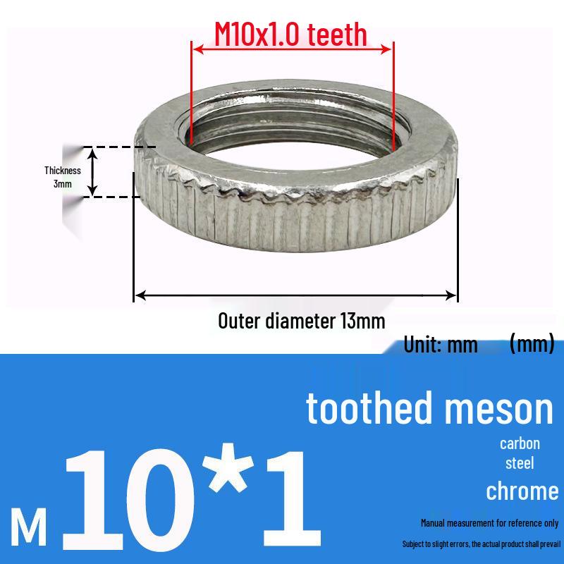 

Хрустальная лампа M10x1 Мелкая резьба Круглая гайка и шайба для настольной лампы