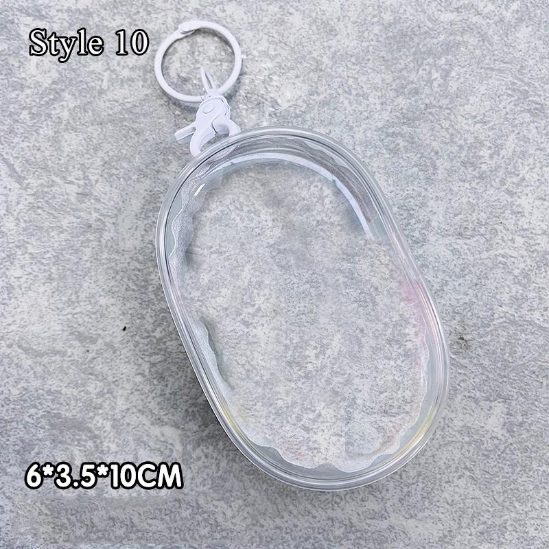 Jewelry Organizer Transparent Storage Box Pouch Mystery Box Plastic Box Cute Doll Bag Organization with Keychain Dustproof Case