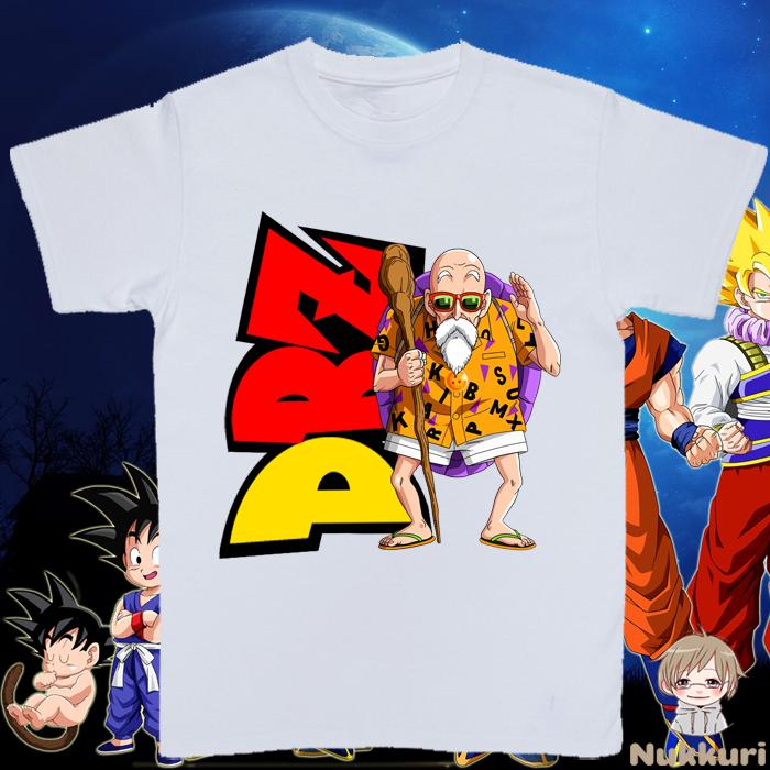 2026 Summer Dragon Ball Master Roshi Unisexs TShirt Muscular Kamehameha Graphic 100 Cotton Breathable Casual Short Sleeve Tee