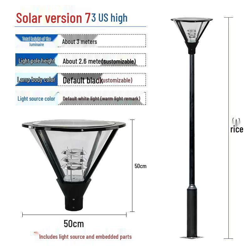 Waterproof Solar LED Landscape Light for Courtyard, Park, and Villa