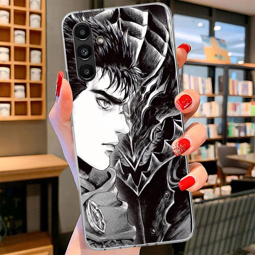 Black White G-Guts B-Berserks Phone Case For Samsung Galaxy A17 A37 A57 A16 A26 A36 A56 A15 A25 A35 A55 A14 A24 A34 A54 A13 A23