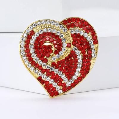 Broșă Creativă Aliaj Strass Maci Iubire Temperament Elegant Haine Femei Corsaj Bijuterii Ac