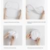 Cesta de Lavandería Plegable de Malla de Nylon Estilo Nórdico, Ligera con Doble Asa para Dormitorios de Estudiantes