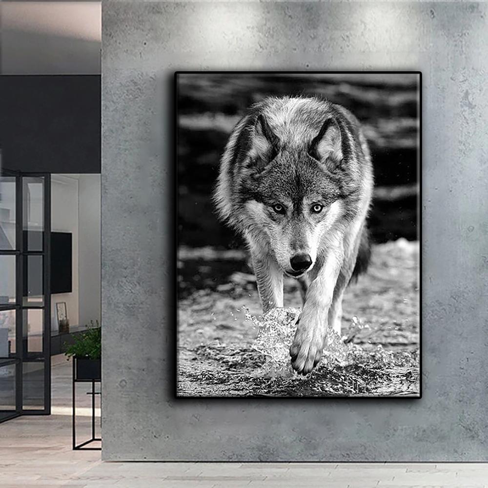 Korsstingsett DIY diamantbroderi Animal Wolf Diamond Painting Home Decor