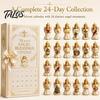 Weihnachts-Adventskalender 2024 2026 Nussknacker-Kalender, 24-teiliges Acryl-Schmuckset mit klassischer festlicher Dekoration für Zuhause Soldatenfiguren,