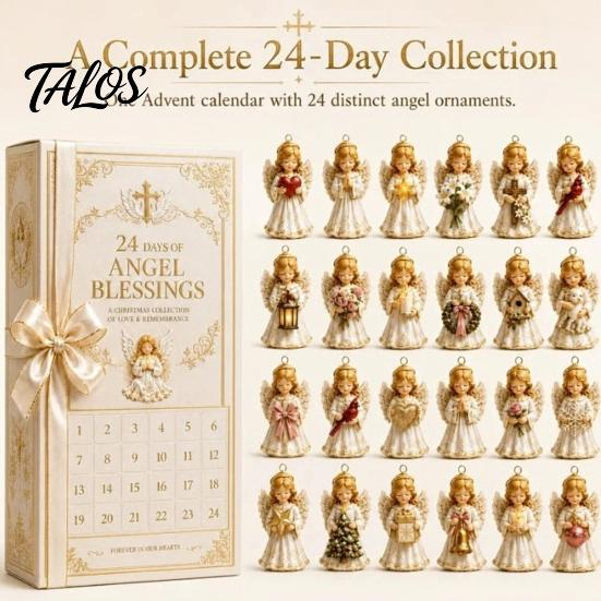 Weihnachts-Adventskalender 2024 2026 Nussknacker-Kalender, 24-teiliges Acryl-Schmuckset mit klassischer festlicher Dekoration für Zuhause Soldatenfiguren,