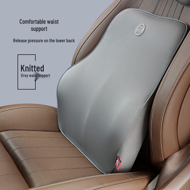 Creative Memory Foam Car Lumbar Support Cushion and Waist Pillow