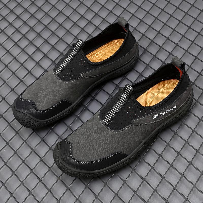

2024 autumn new breathable foreign trade hot-selling outdoor leisure men s pedal Doudou shoes 47 сірий колір