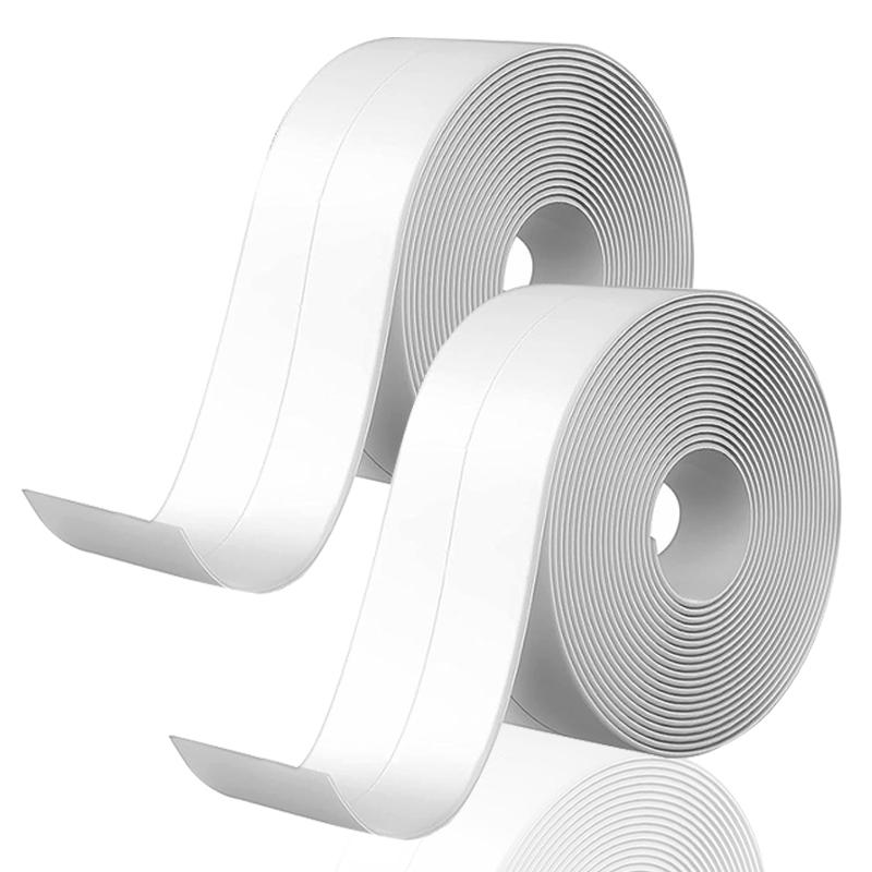 Anti mold tape Bath Kitchen Caulk Tape Sealant Strip PVC Self Adhesive Tub Wall Sealing Tape Caulk Sealer Strip Sealant Tape