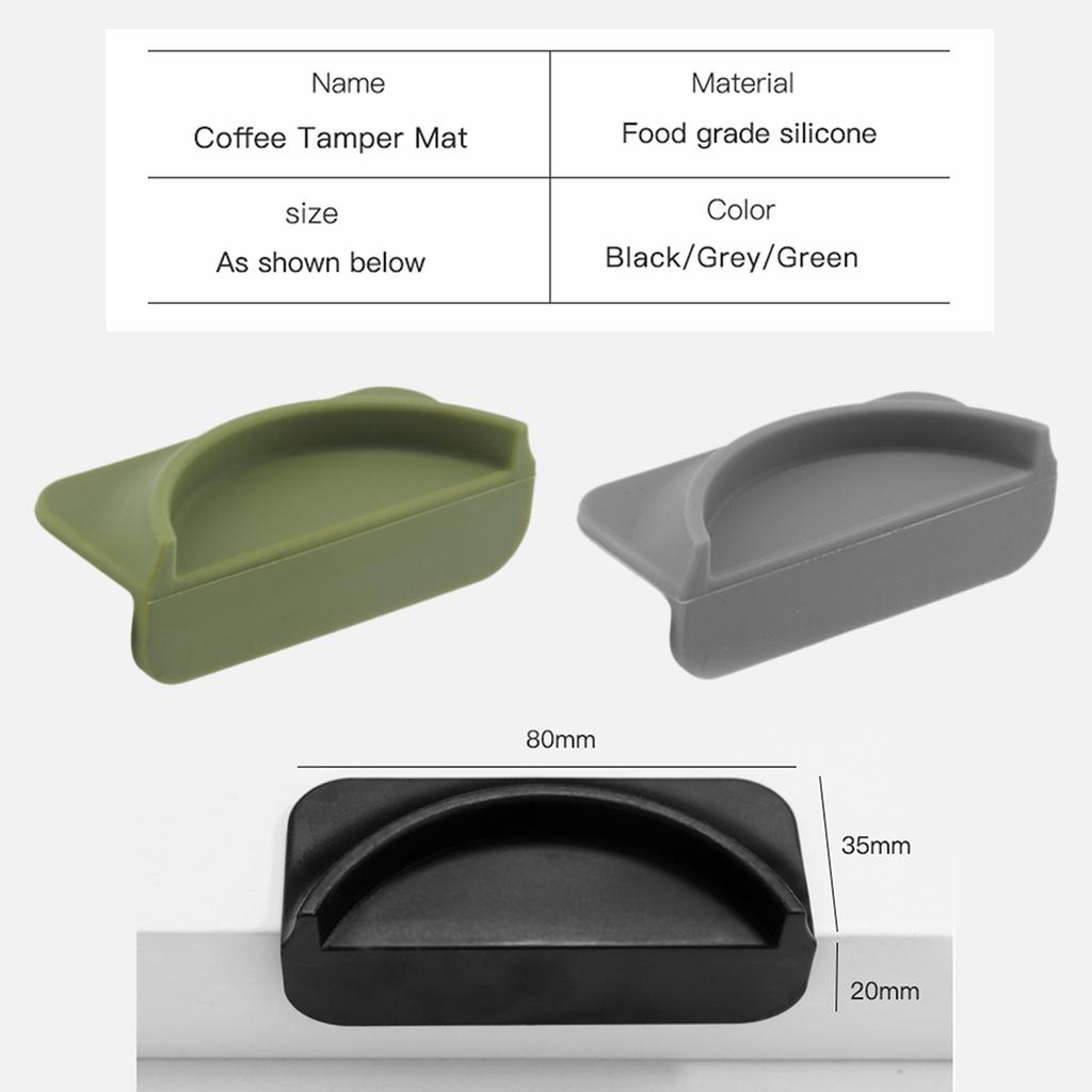Non Slip Espresso Tamper Pad Coffee Machine Parts Coffee Tamper Station Coffee Tamper Mat for Kitchen Home Restaurant