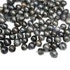 Tahitian Ribbed 8-9mm Full-Drilled Black Saltwater Pearl Beads for DIY Jewelry