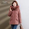 Women's Fox Fur Collar Hooded Down Jacket