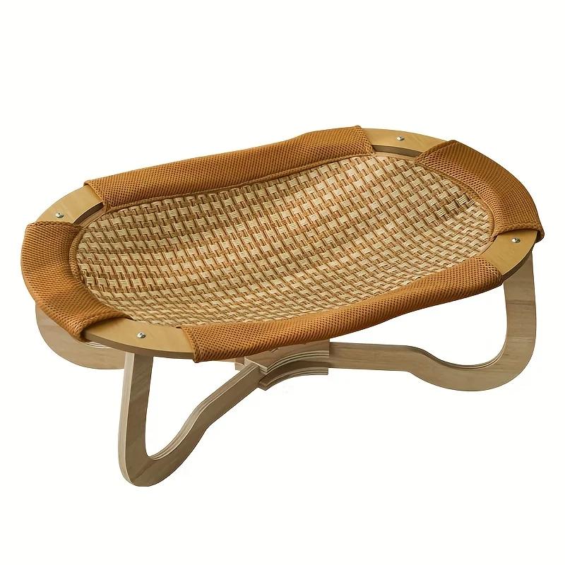 Gel-Infused Removable Mat for Cats & Dogs, Breathable Elevated Hammock Design Stays 15°C Cooler