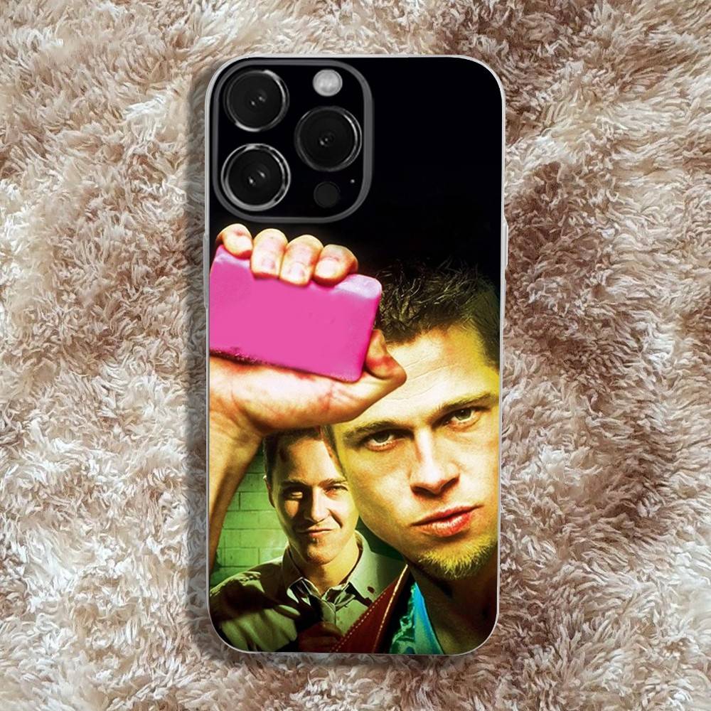 Film F-Fights C-Club Phone Case For iPhone 16,15,14,13,12,11 Pro,Max,Plus,X,XS,XR,SE4,E Mini Transparent Soft Cover