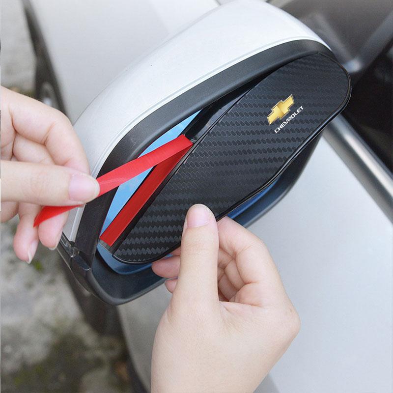 Car Rearview Mirror Eyebrow Rainproof Cover For Chevrolet Onix Cruze Silverado Impala Equinox Malibu Tahoe Cobalt Camaro Trax XF1