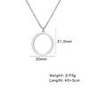 Geometric Round Heart Choker Necklace for Women Stainless Steel Minimalist Simple Clavicle Neck Chain Jewelry