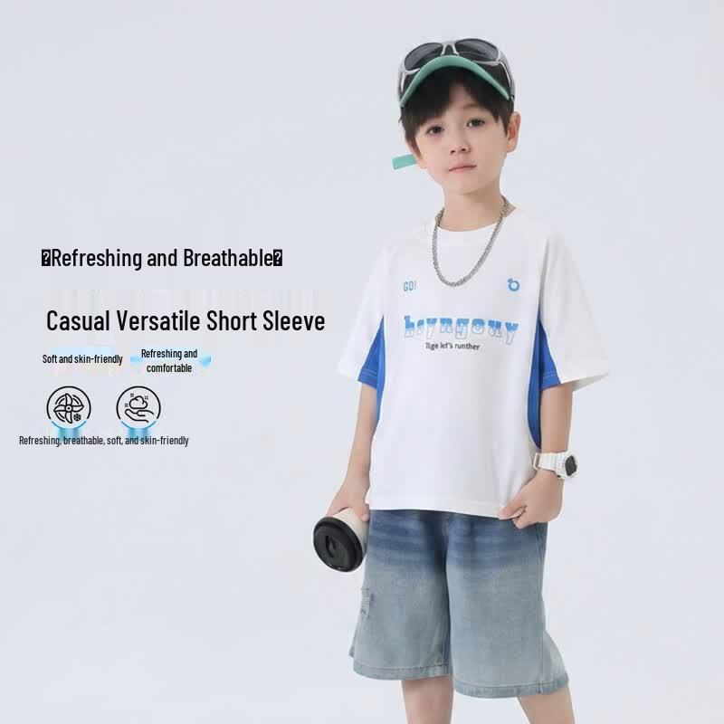 YOYO Fairytale Kids Summer Short-Sleeve T-Shirt 110 белый