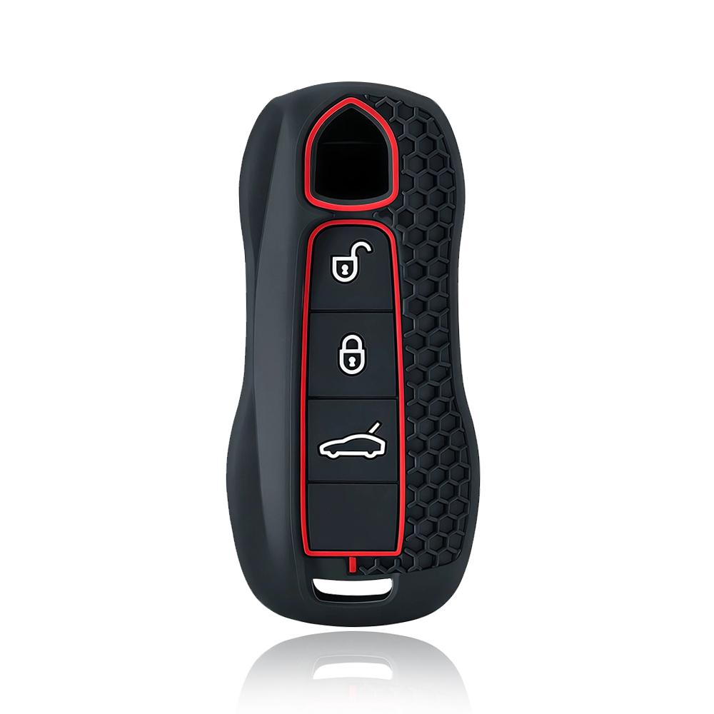 

3 Buttons Car Remote Key Case Keychain for Porsche Panamera Cayenne 971 911 9YA Macan Boxster Spyder Carrera Cayman 970 981 991