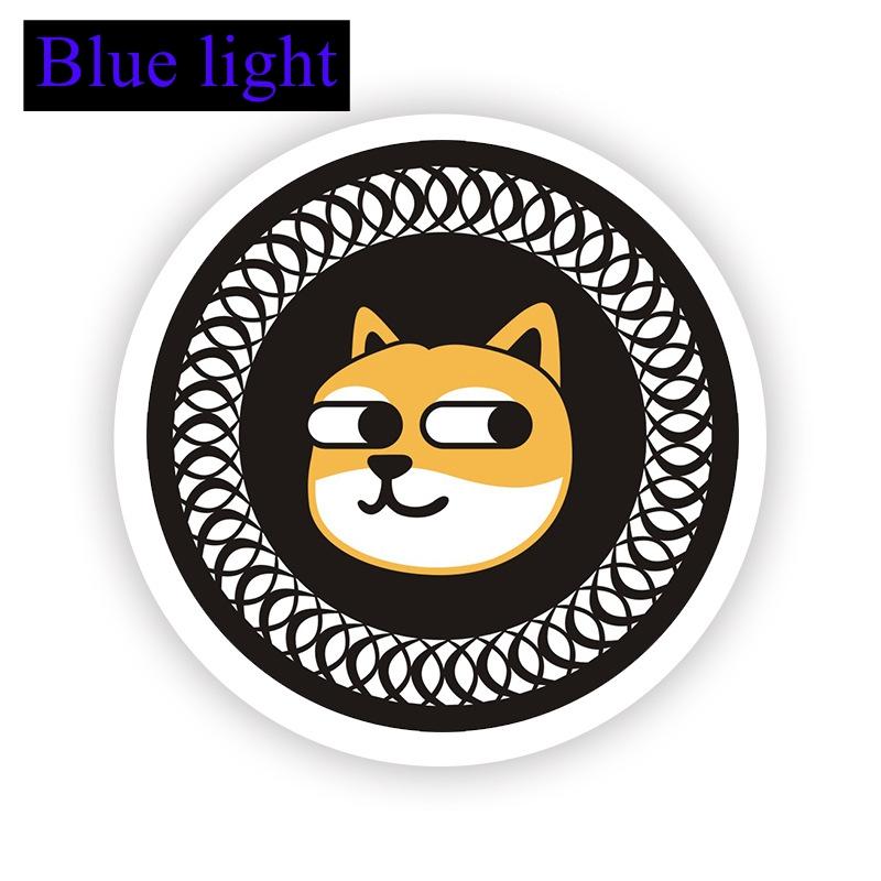 New motorcycle three-color reflective circular reflective plate, electric vehicle LED daytime running turn warning light modific
