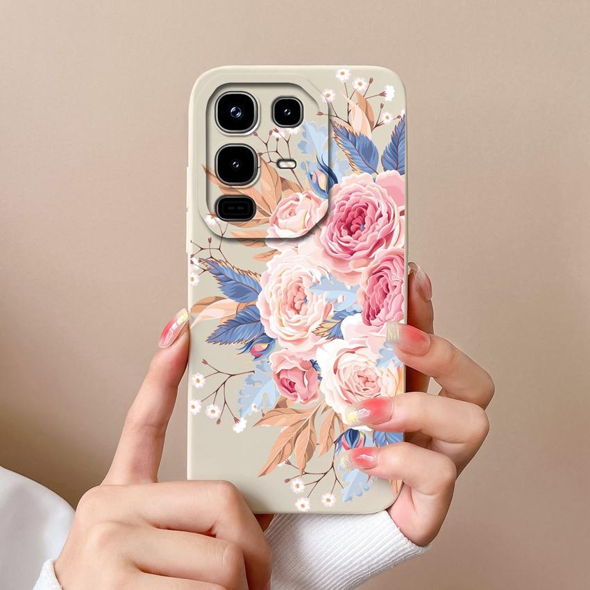 Phone Cover For Infinix Note 50 50X Pro Plus 50S Cute Cartoon Avocado Pattern Square Soft Liquid Silicone Advanced Dustproof Shell For Infinix Housing