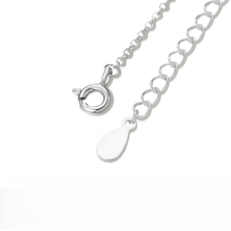 Simple and Fresh Zircon Flower Necklace with Four Leaf Flower Collar Chain As A New Gift for Girlfriend