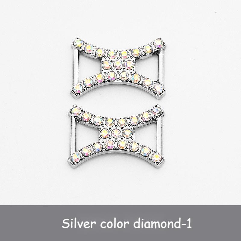 luxury Rhinestone AF1 Shoe Charms Colorful Diamond Sneaker Charms Girl Shoe decoration DIY Shoelaces Buckles shoes accesories