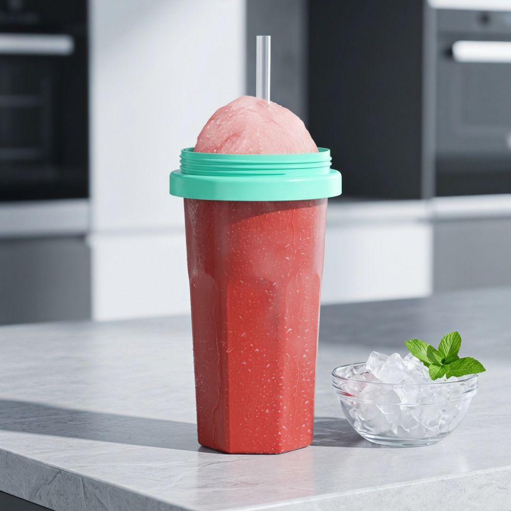 Großvolumiger Smoothie-Becher Lebensmittelgeeigneter Eiscreme-Maker-Becher Einfach zu bedienende Milchshake-Flasche für Kinder