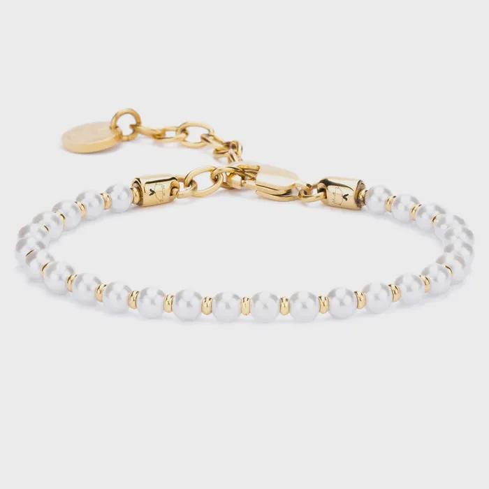 (Women's) Brontide Pearl Bracelet - Pearl X Gold