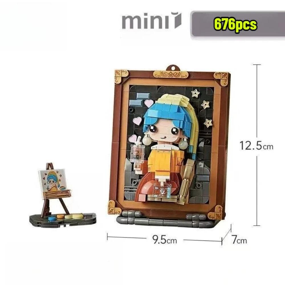 Světově proslulý olejomalba stavebnice kreativní montáž závěsná malba ozdoby sada kostek hračky dárky pro dospělé děti