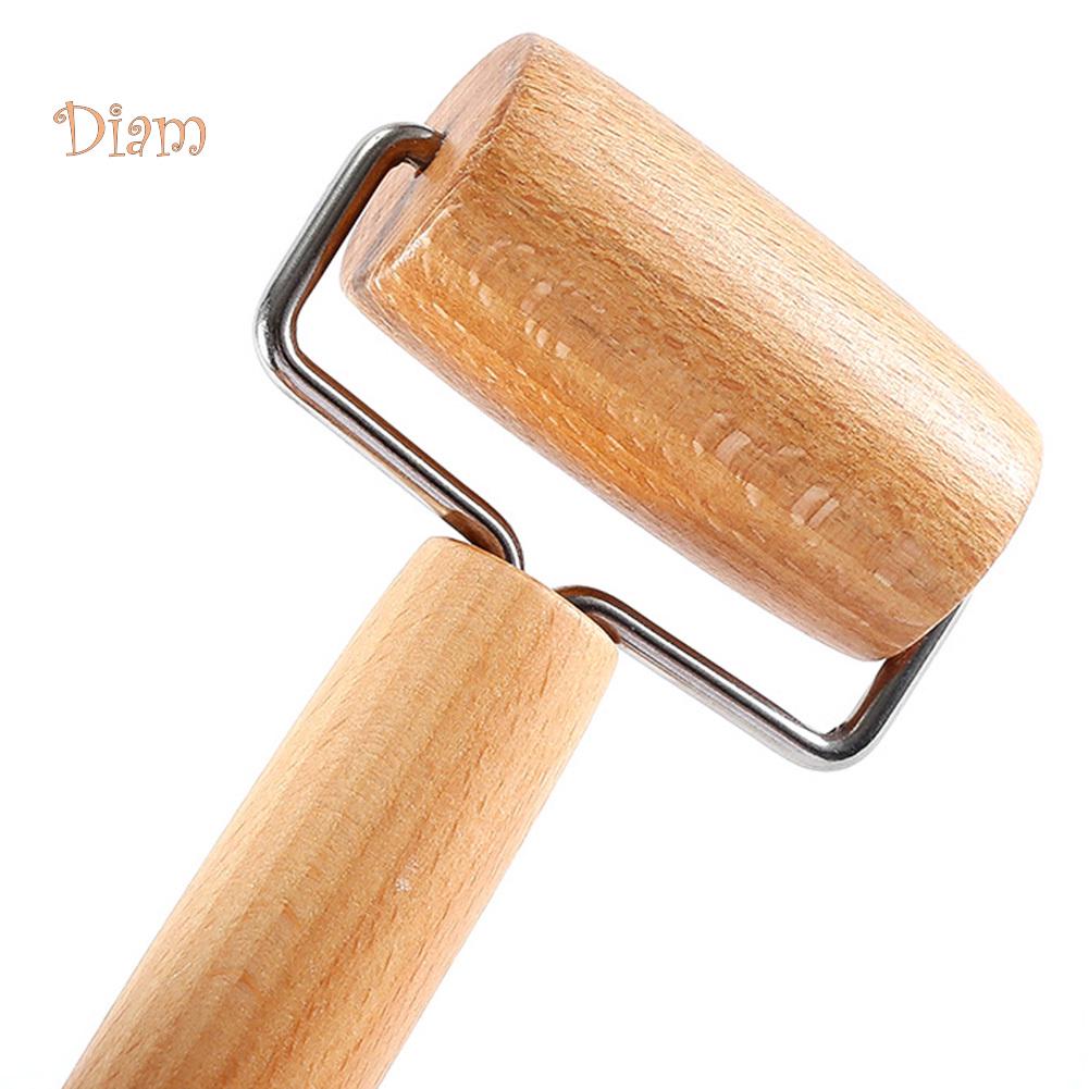 NO.HS Double-end Wooden Rolling Pin Manual Push Dough Roller Cookie Pizza Baking Tool