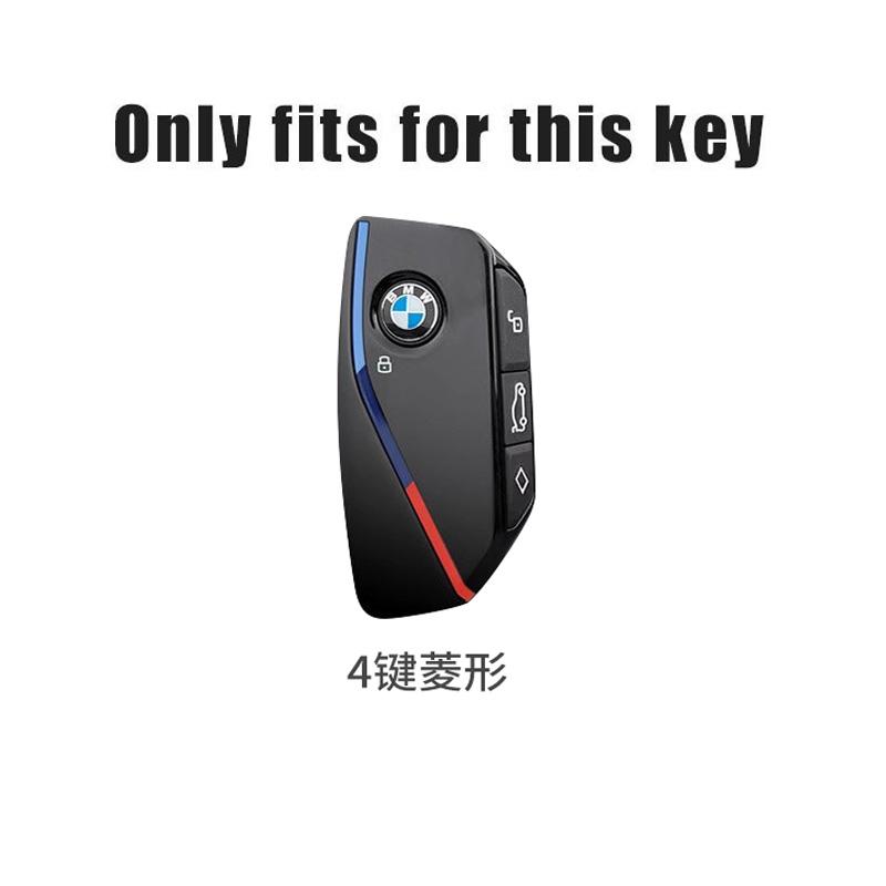 BROB8 Zinc Alloy Car Key Case Shell Protected Fob For BMW F20 G20 G30 X1 X3 X4 X5 G05 X6 X7 G11 F15 F16 G01 G02 Auto Cover Accessories