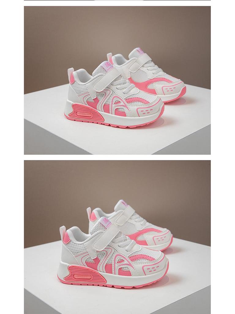 2026 Spring Kids' Breathable Mesh Sports Shoes - Versatile, Fashionable, Soft Sole, Non-slip Casual Footwear for Medium & Large Children
