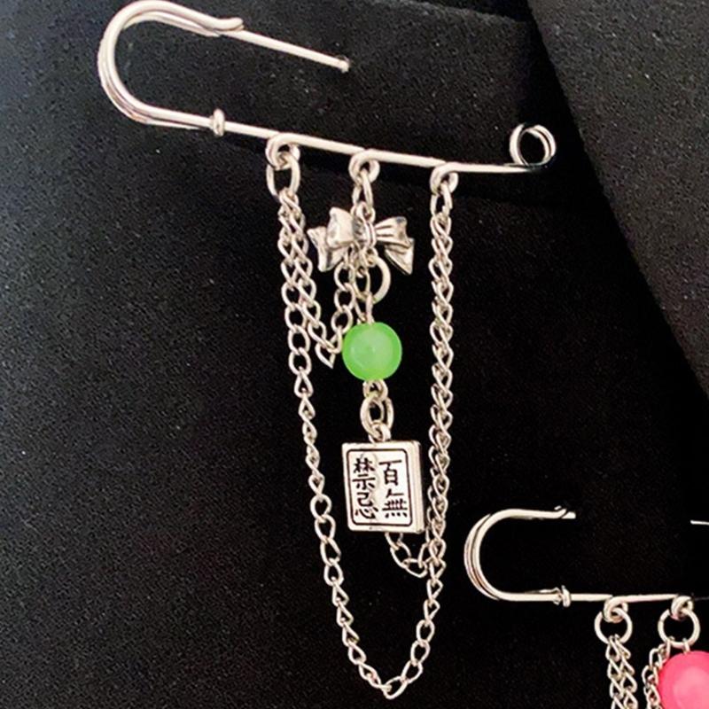 Broche Épingle Chaîne Mode Épingle Corsage Matériau Alliage Épingles de revers Accessoires Bijoux Vêtements pour Décorations de Tissu