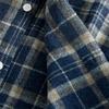 Plus-Size ~ Export Laomei Loose Plus Size Gingham Long-Sleeved Thickened Shirt Coat Plus and Extra Size Men's Shirt Fashion