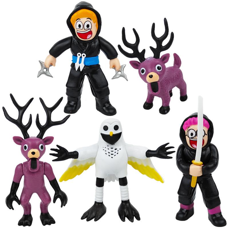 New 99 Nights In The Forest Deer Model Toys Elk Owl Horror Game Collectible Action Figure Set Gift