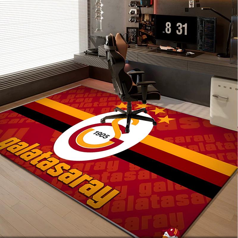 1PC rug Galatasaray Football Club Carpet, Chair Rug,Area Rug for Office Bedroom living rooms bedroom, Doormat decor Christmas fan gifts