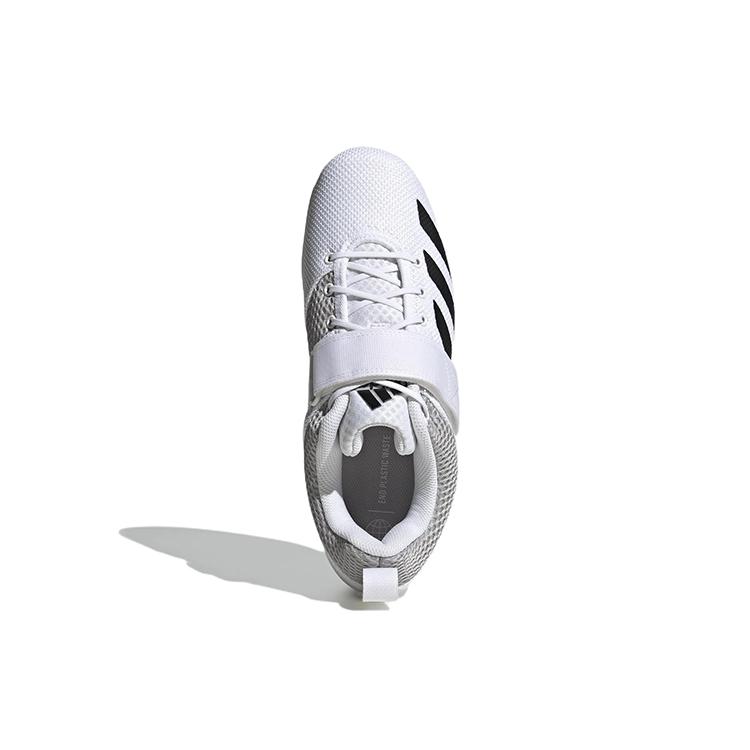 New Adidas Powerlift 5 Cloud White Core Black Grey Two GY8919